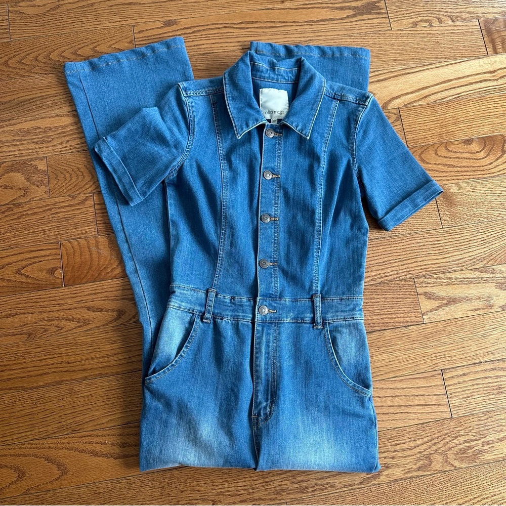 Ella Moss Classic Blue Denim Jumpsuit